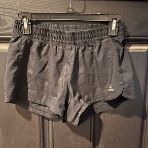 Adidas Black Athletic Shorts Lightweight Elastic Waist